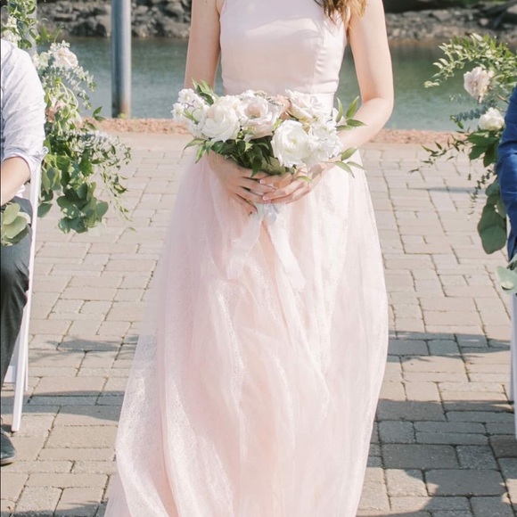 Vera Wang White Collection Blush or Petal Pink (David’s Bridal) Bridesmaid Dress - Picture 5 of 9